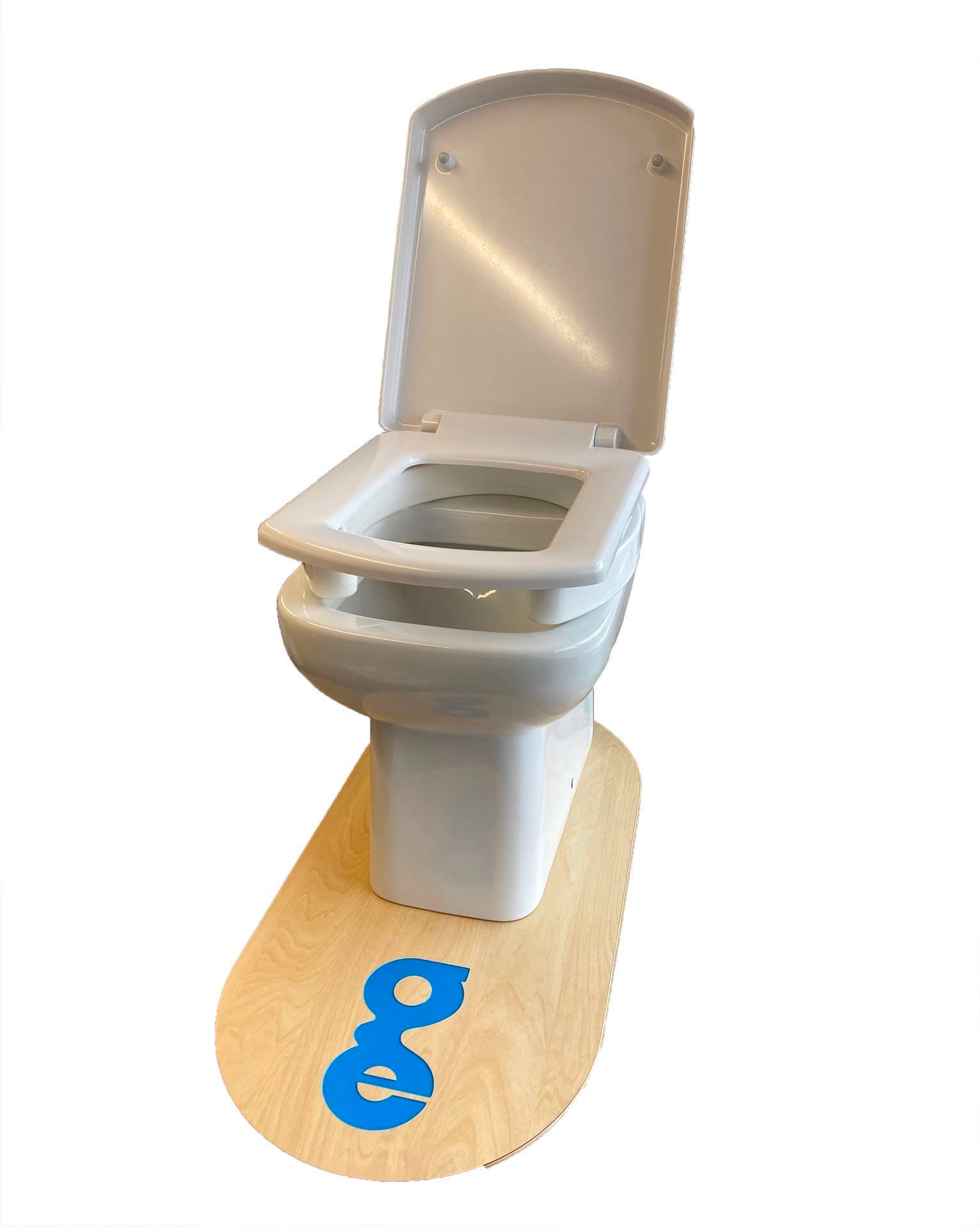 Toilet Seat Raiser 2" that fits under the existing seat it works with square and standard shaped toilets