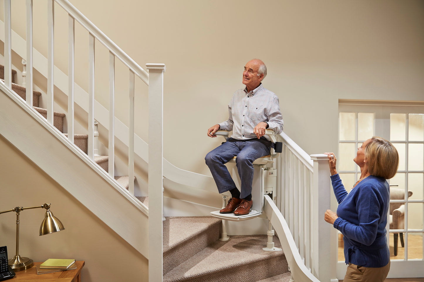 Acorn Stairlift for Straight and Curved Staircases Indoor and Outdoor